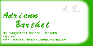 adrienn barthel business card